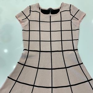 Light Pink and Black Mini Dress